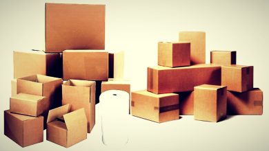 cardboard boxes