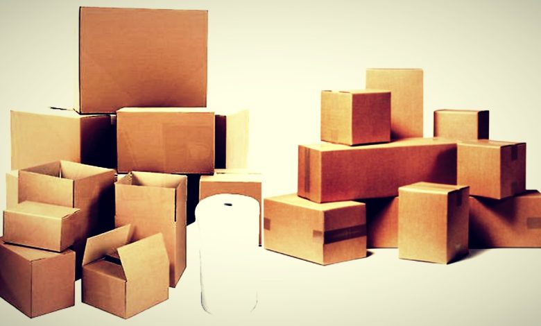 cardboard boxes