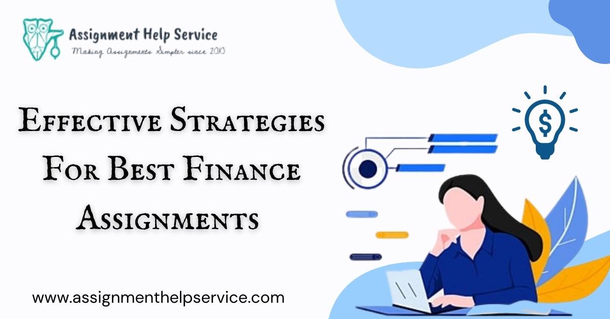 Finance assignment help