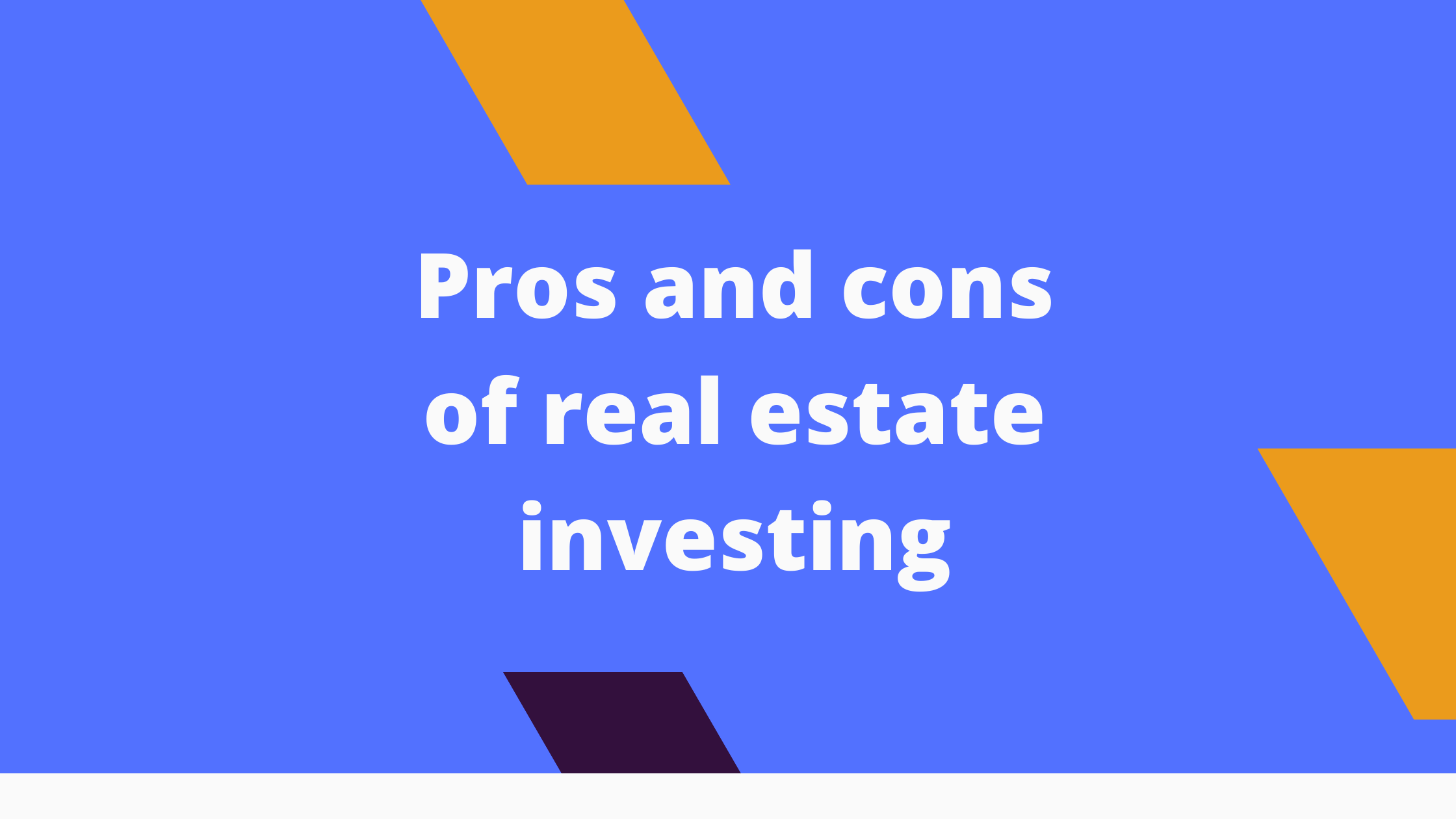 real estate investing