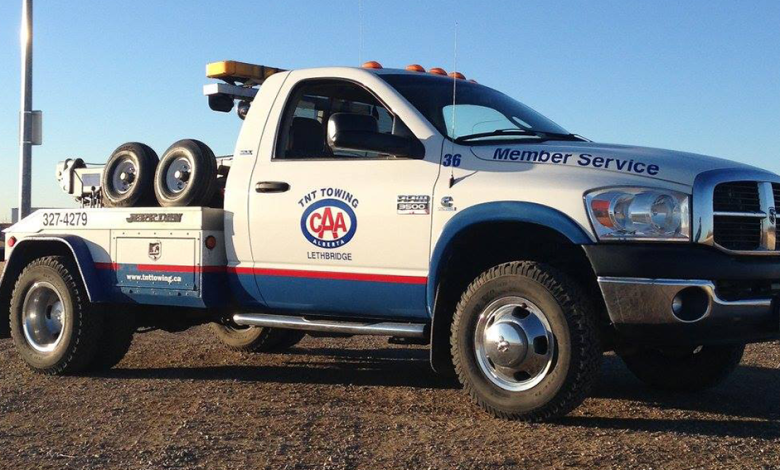 towing a vehicle in Alberta