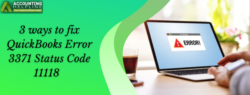 QuickBooks Error 3371 Status Code 11118