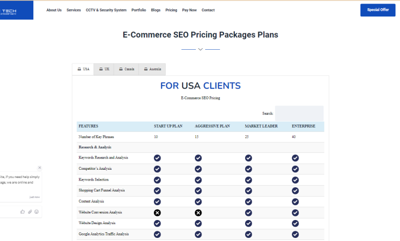 Ecommerce Seo Pricing